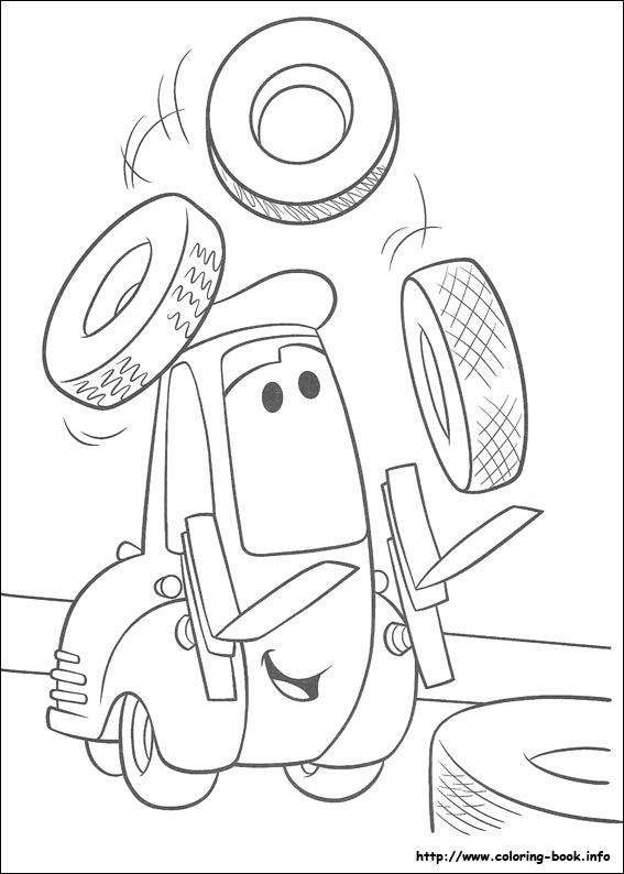 Plansa de colorat cu Cars pixar 11 13